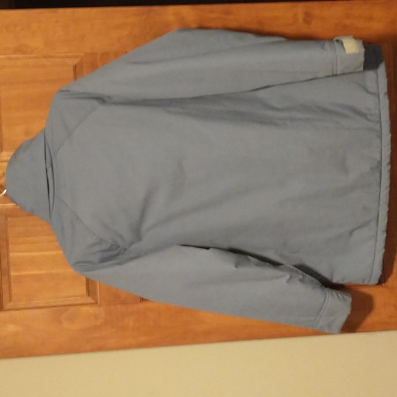 Woolrich woman's size L heavy quilted lined winter parka coat in periwinkle blue - Picture 15 of 16